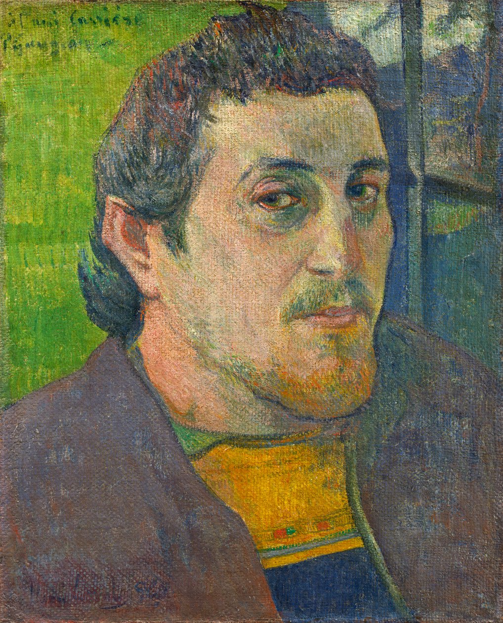 Selvportrett dedikert til Carriere, 1888-1889 av Paul Gauguin