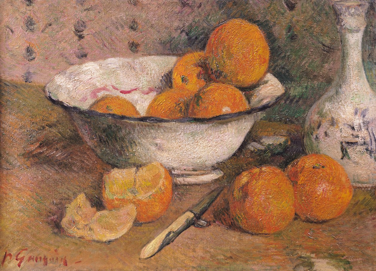 Stilleben med appelsiner, 1881 av Paul Gauguin