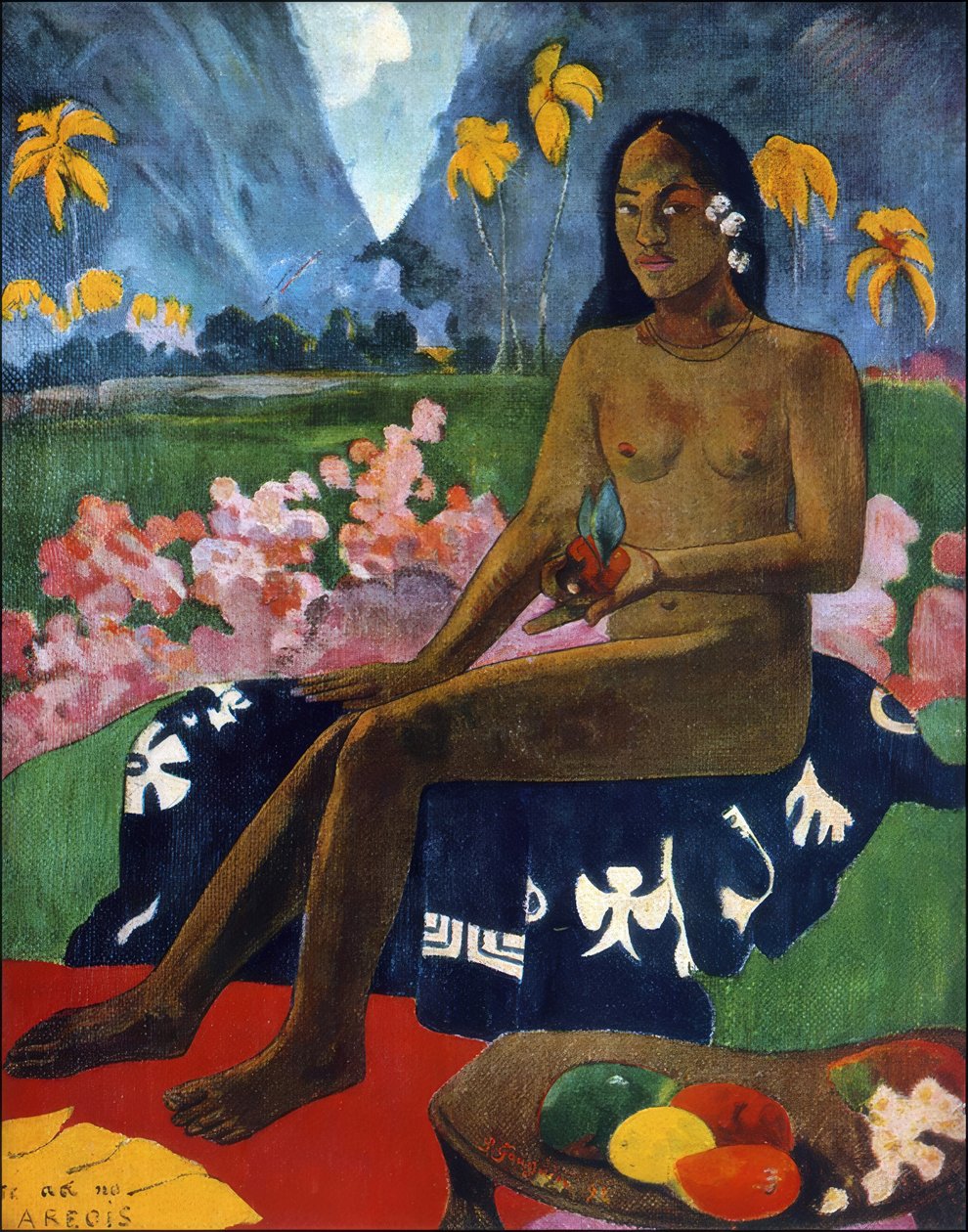Tahiti: Te Aa No Areois (The Seed of the Areoi), Paul Gauguin (1892) av Paul Gauguin