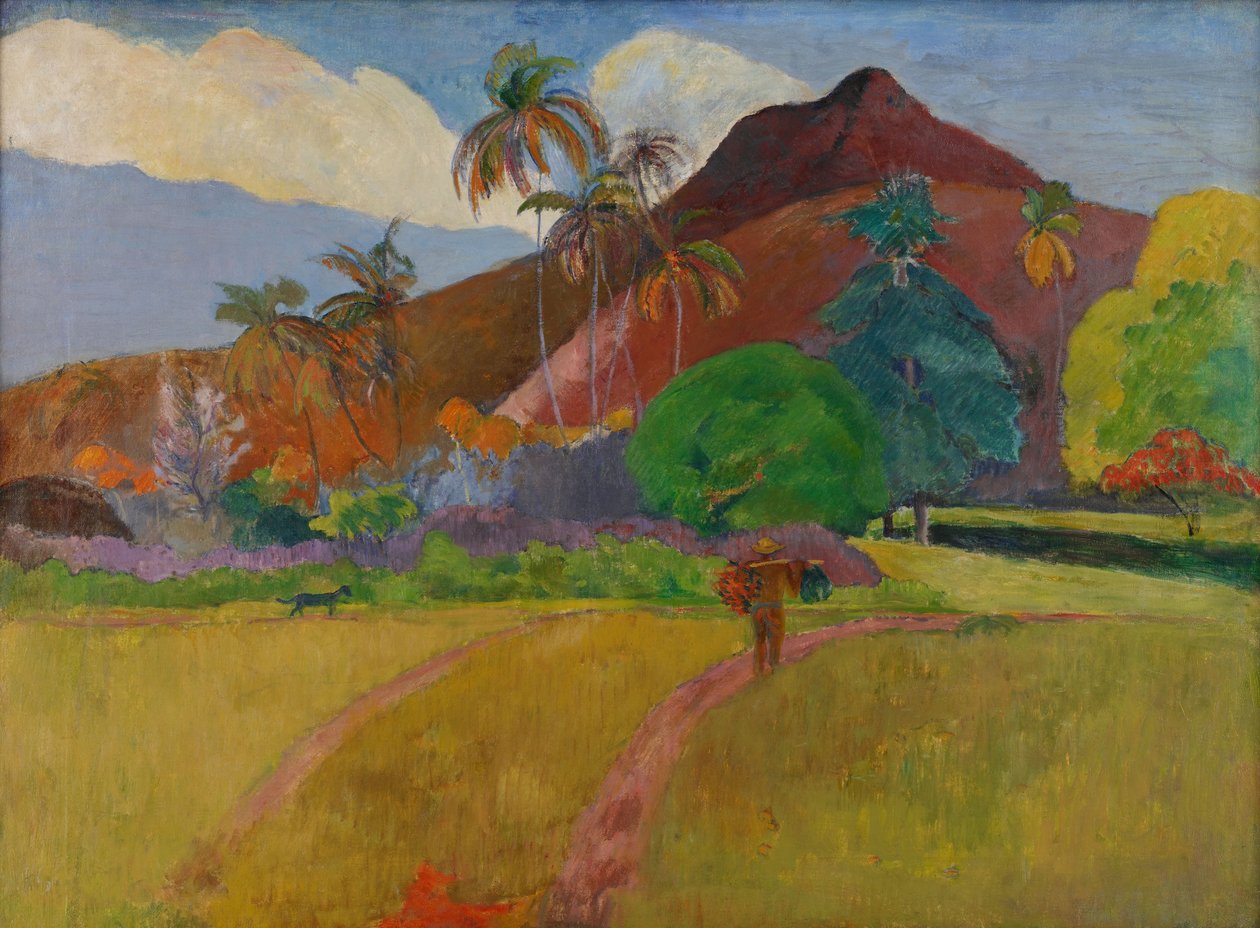 Tahitiansk landskap, 1891 av Paul Gauguin