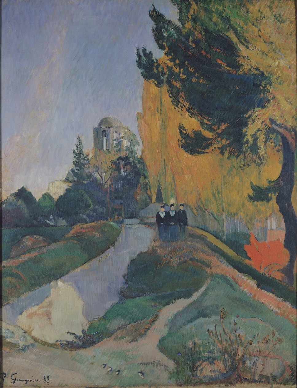 Alyscamps, Arles, 1888 av Paul Gauguin