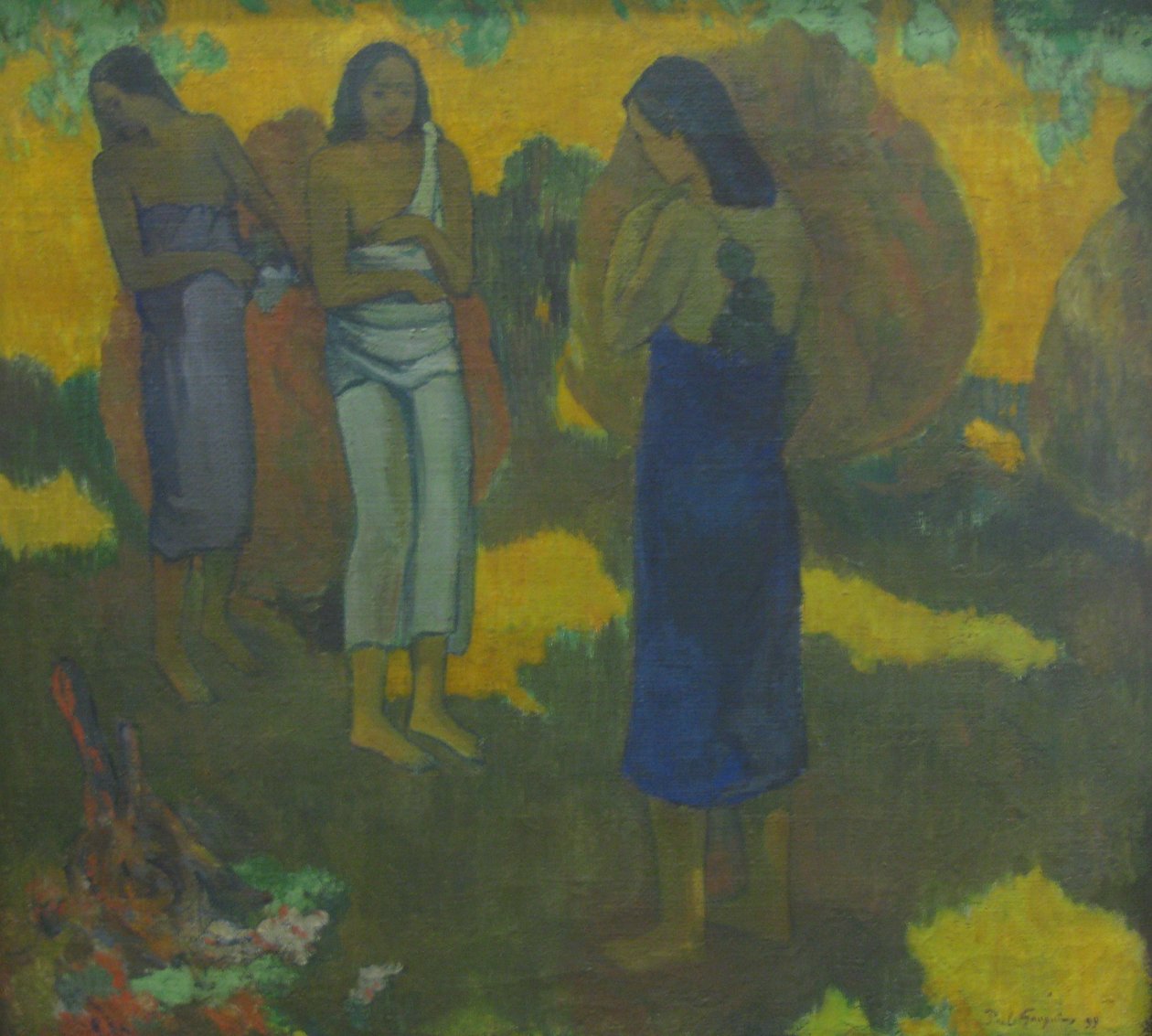 Tre tahitere av Paul Gauguin