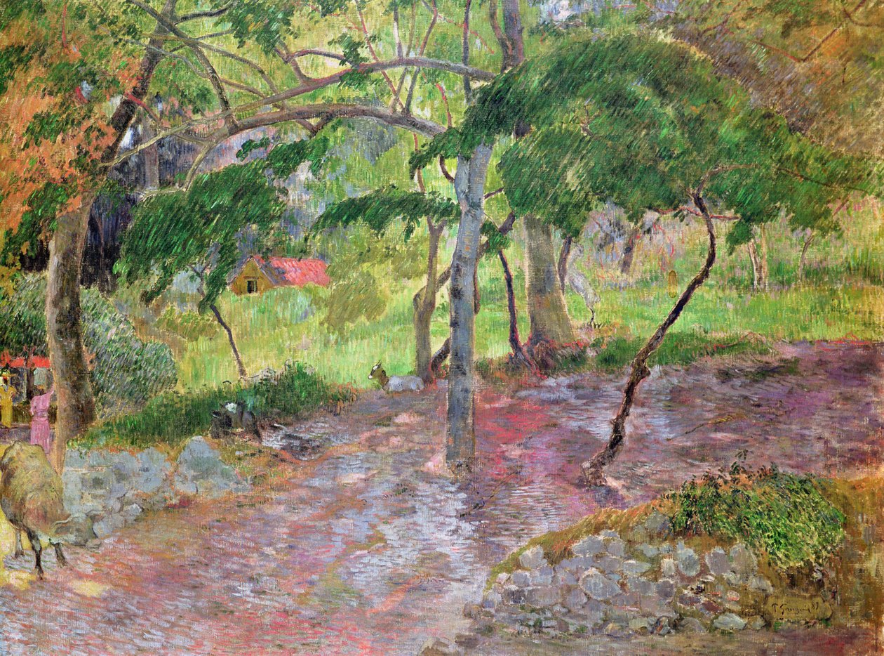 Tropisk landskap, Martinique, 1887 av Paul Gauguin