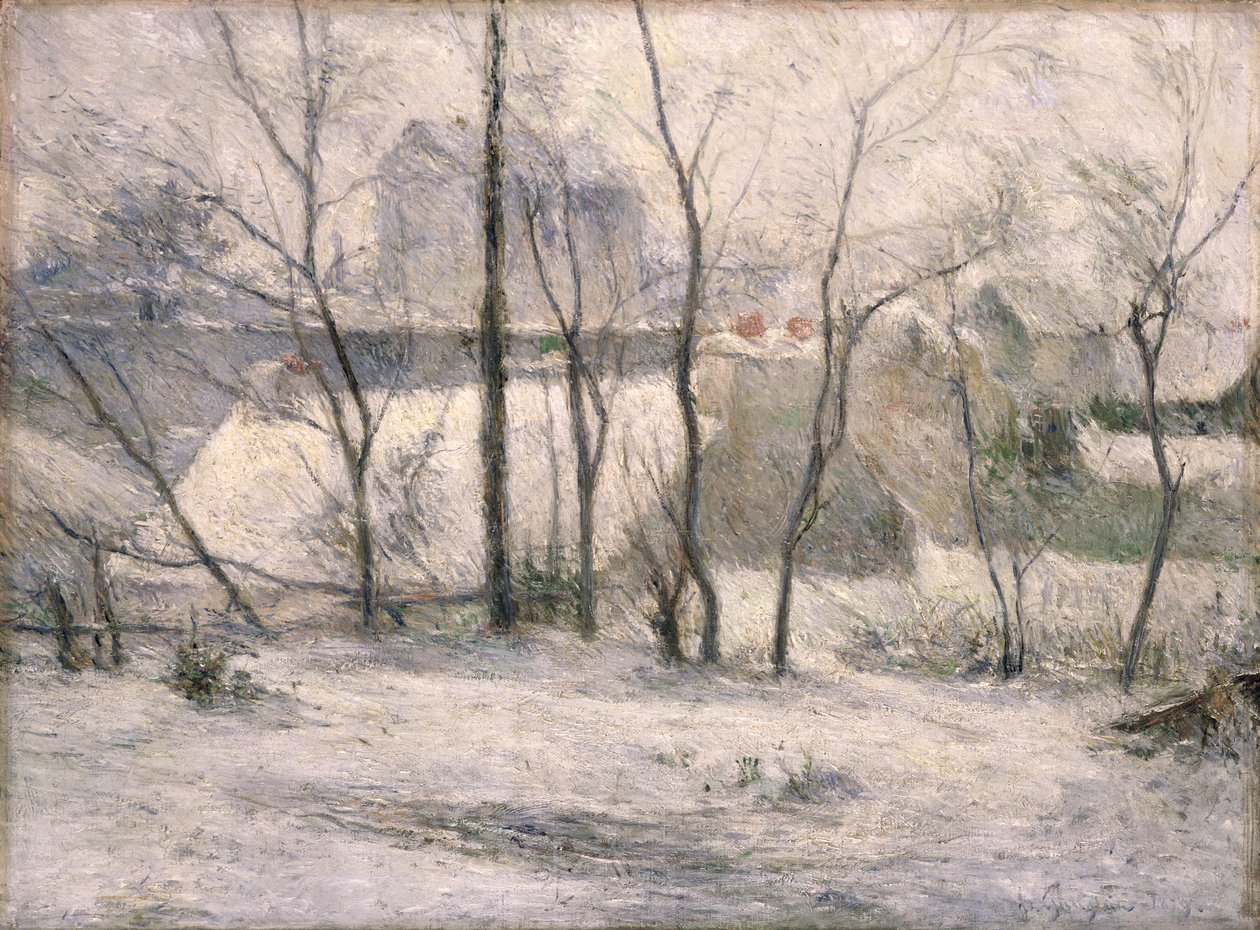 Vinterlandskap, 1879 av Paul Gauguin