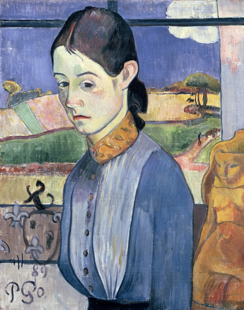 Ung bretonsk kvinne, 1889 av Paul Gauguin