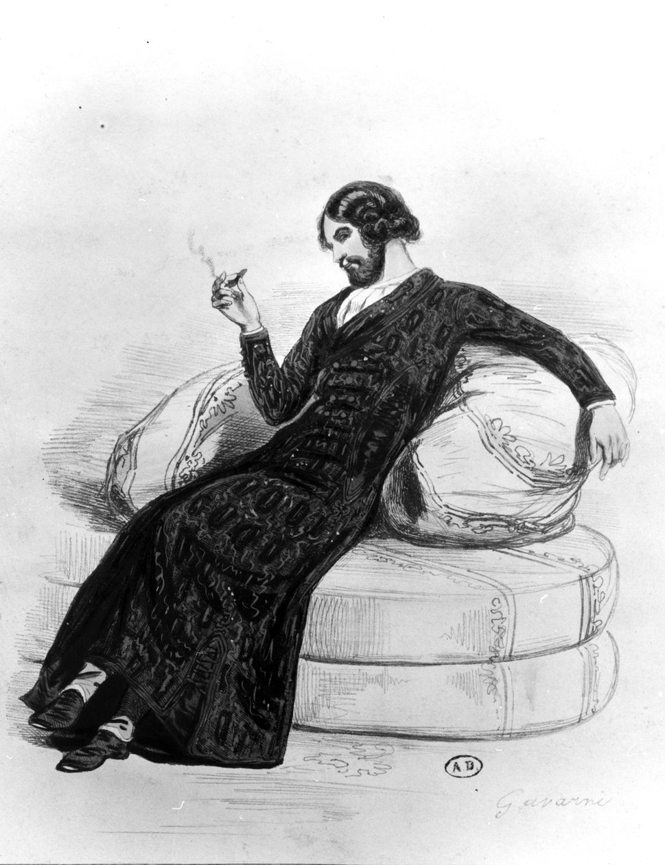 Kunstneren, ca. 1830 av Paul Gavarni
