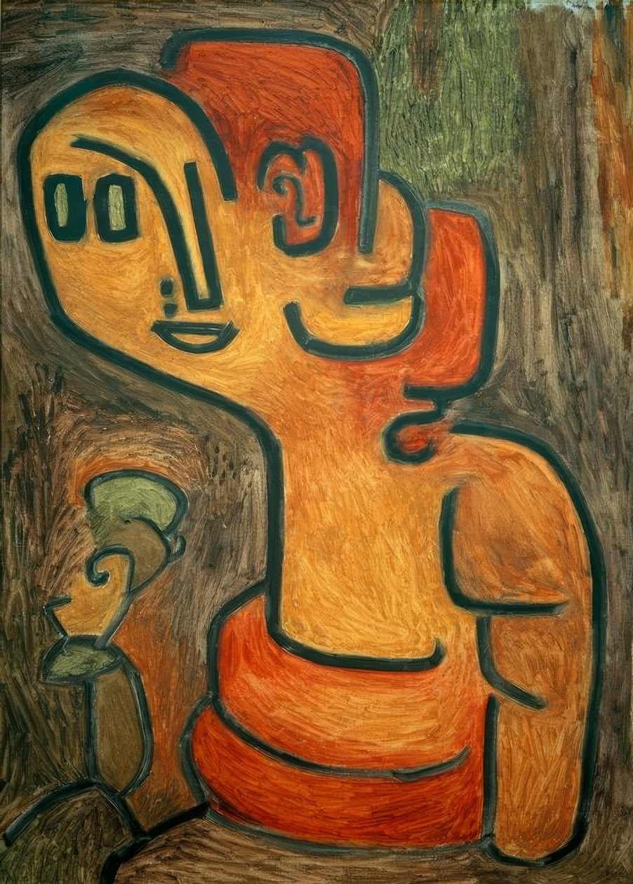 Byste av Gaia av Paul Klee