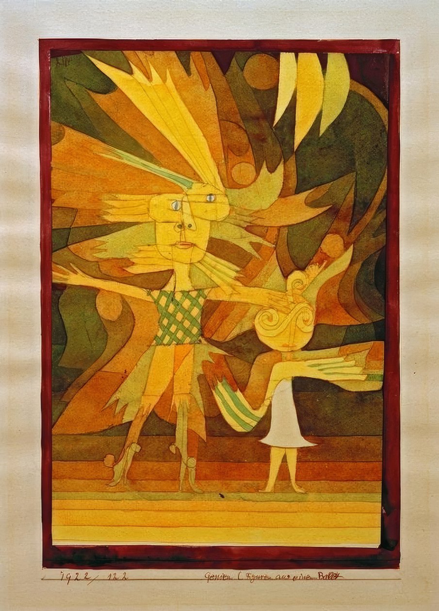 Genier (karakterer fra en ballett) av Paul Klee