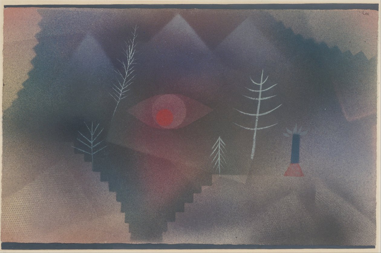 Et blikk på et landskap av Paul Klee