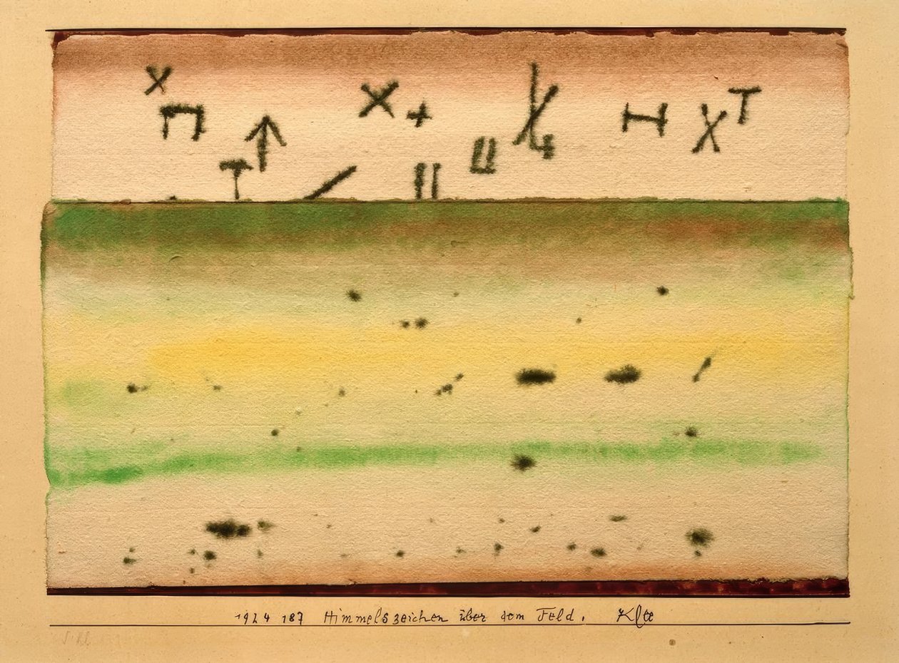 Himmelskilt over feltet av Paul Klee