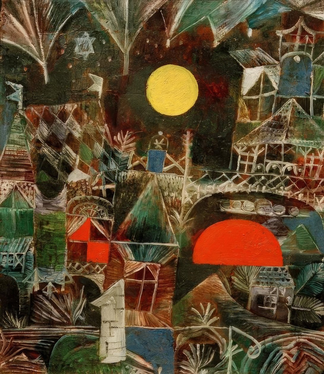 Måneoppgang-solnedgang av Paul Klee