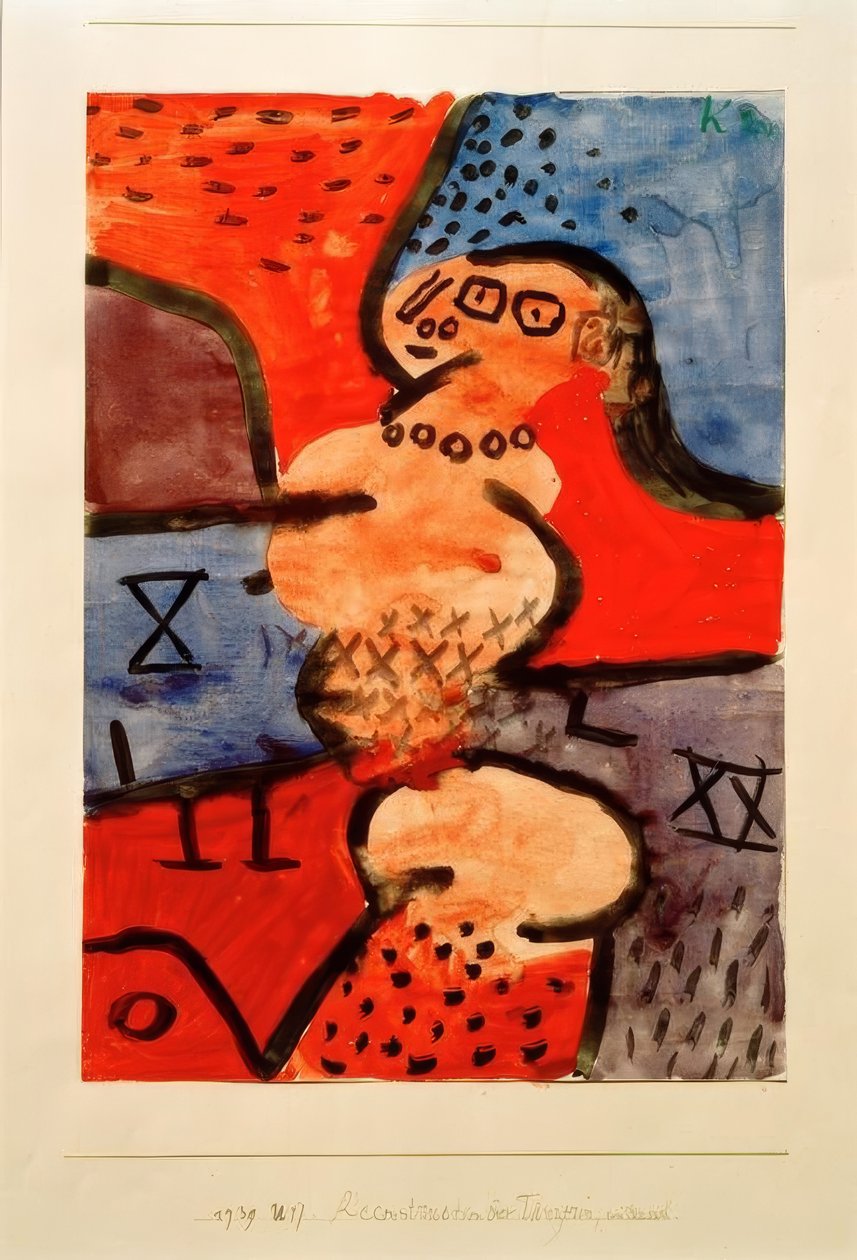 Rekonstruksjon av en danser, et forsøk av Paul Klee