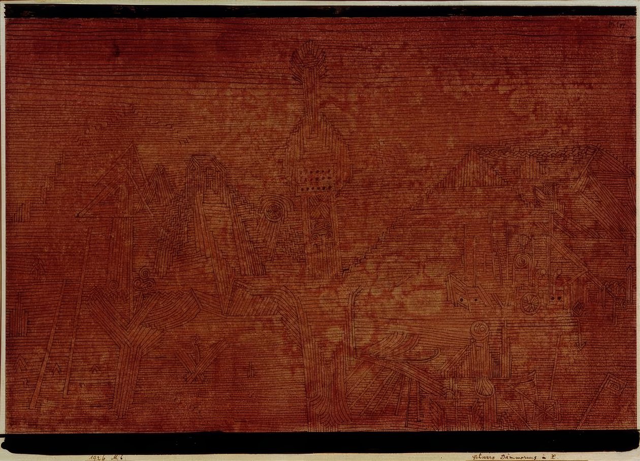 Tungt skumring i X av Paul Klee