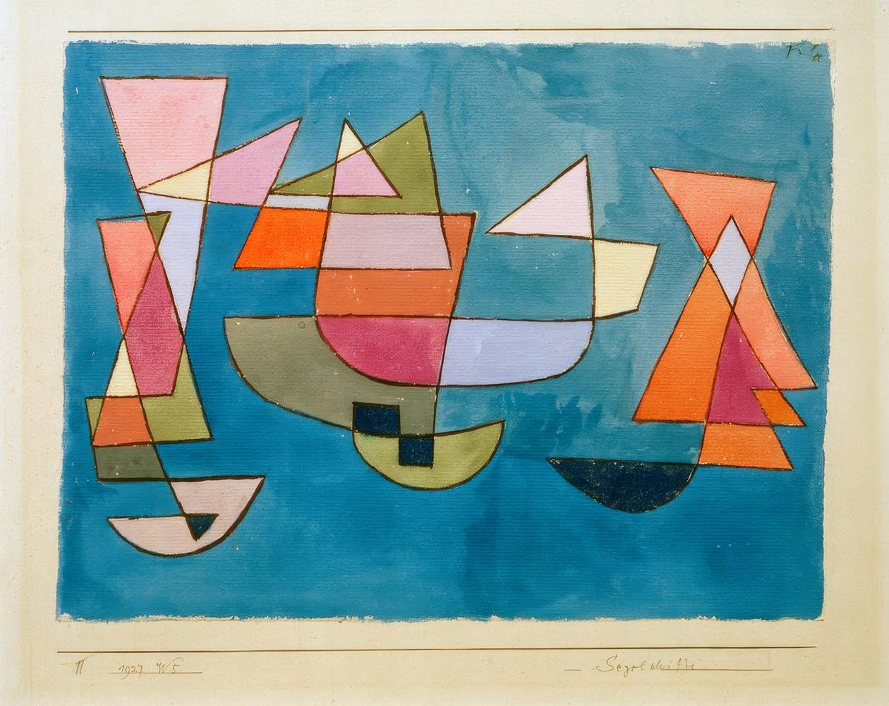 Seilbåter av Paul Klee