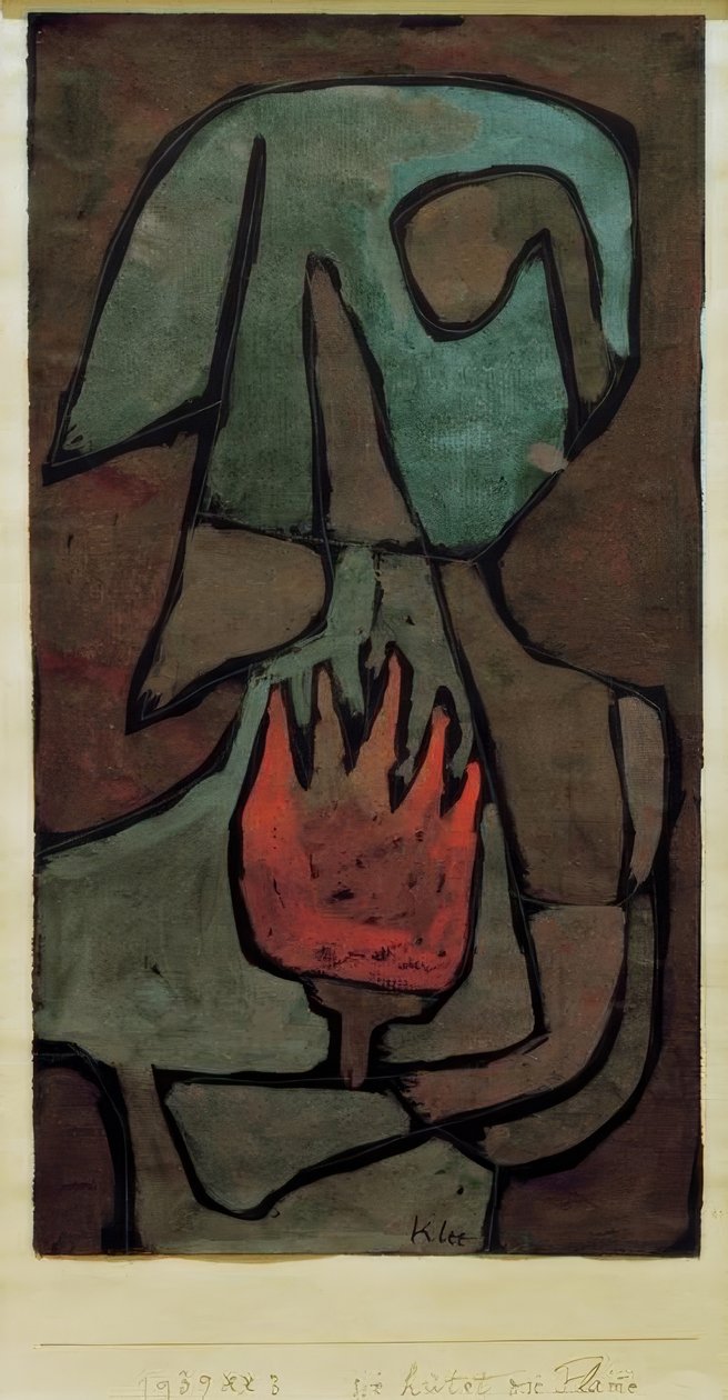 Hun vokter flammen av Paul Klee