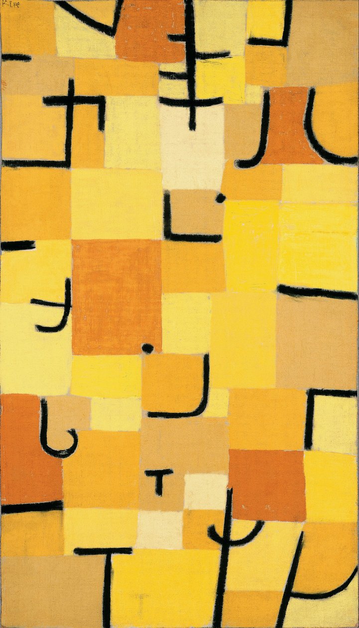 Skilt i gult av Paul Klee