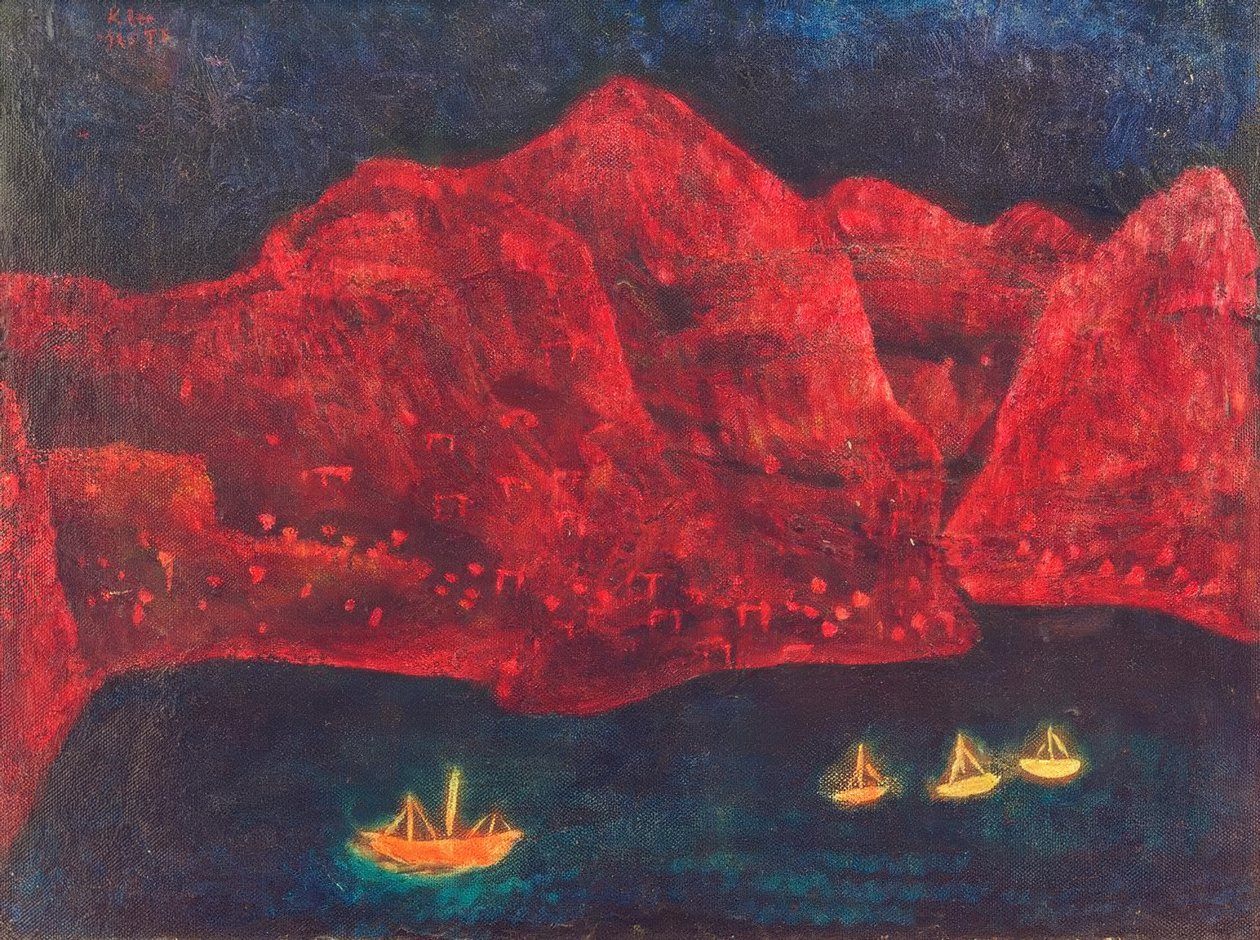 Sørkysten om kvelden av Paul Klee