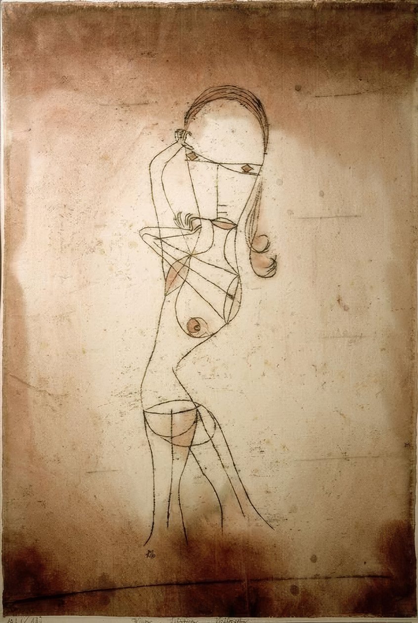 Kunnskap, stillhet, bestått av Paul Klee