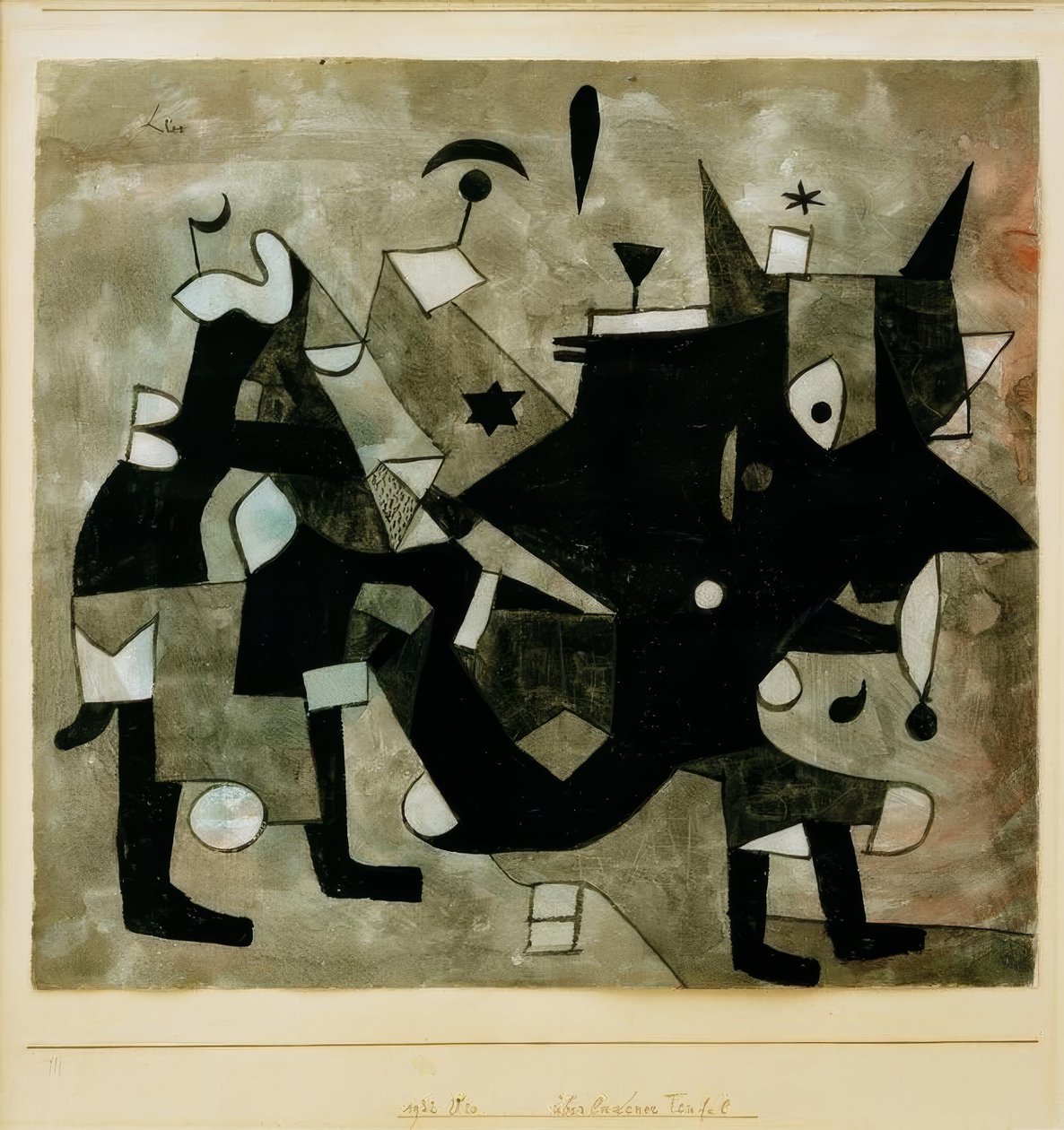 Overbelastet djevel av Paul Klee