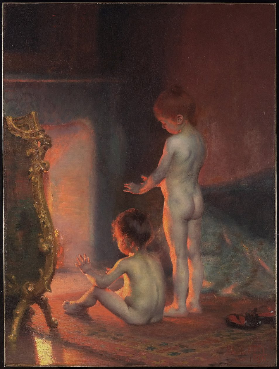 Etter badet, 1890 av Paul Peel