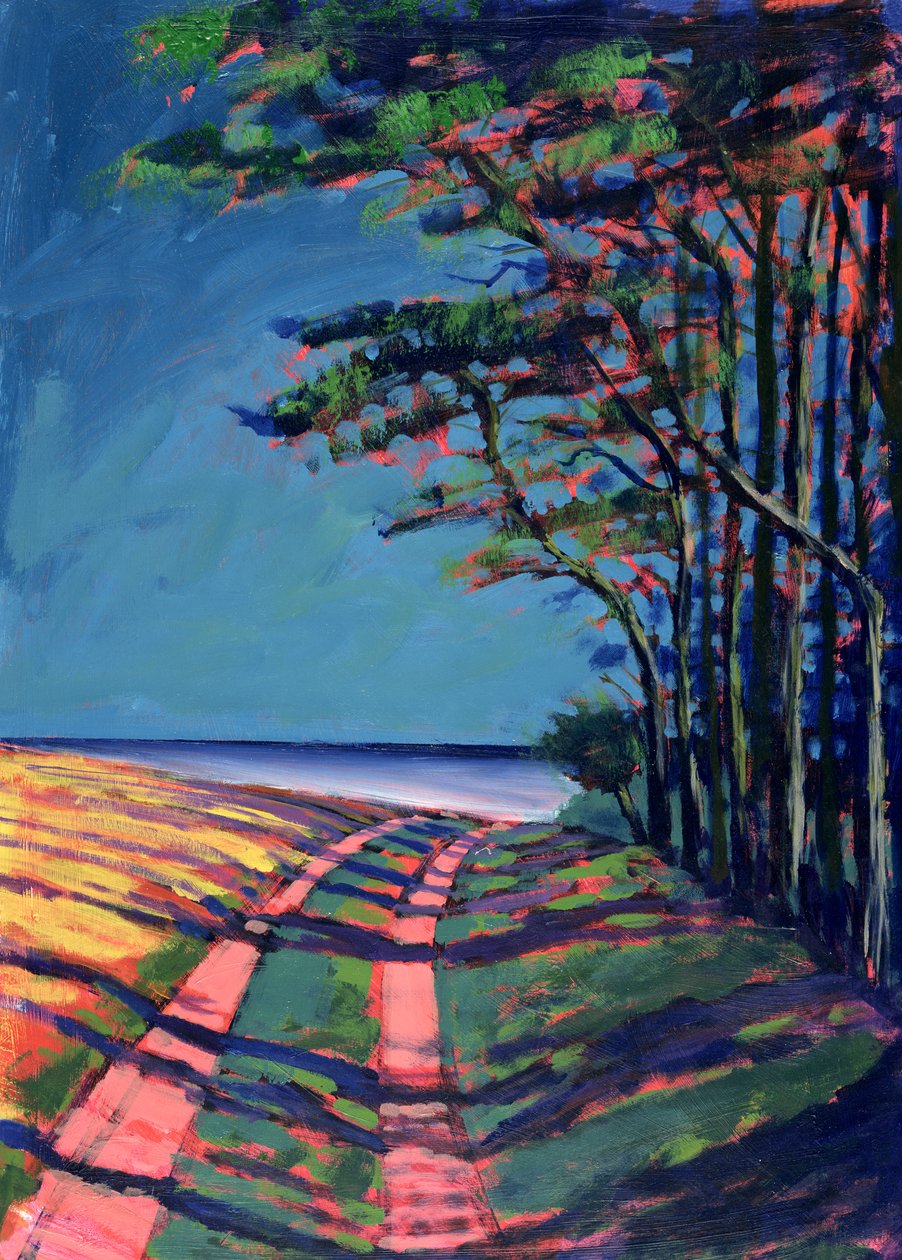 Devon (akryl på kort) av Paul Powis