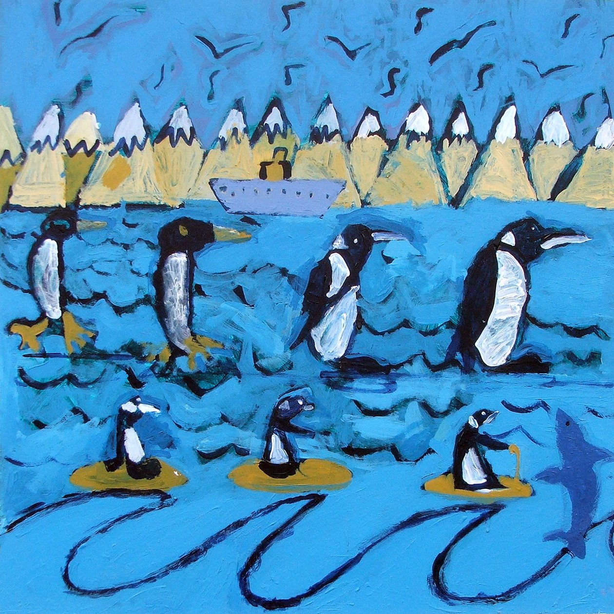 Global Warming 2 (akryl om bord) av Paul Powis