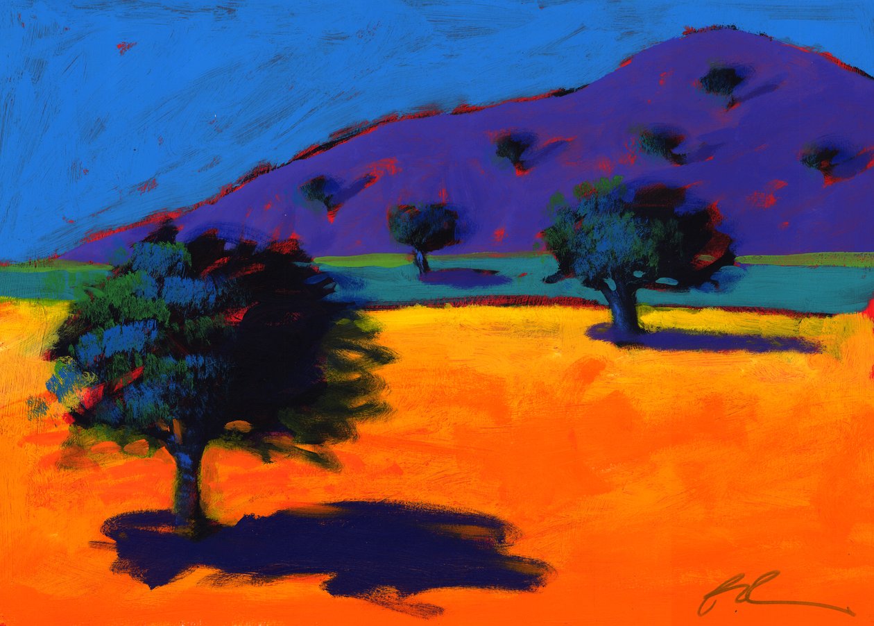 Sommertid, 2008 (akryl om bord) av Paul Powis
