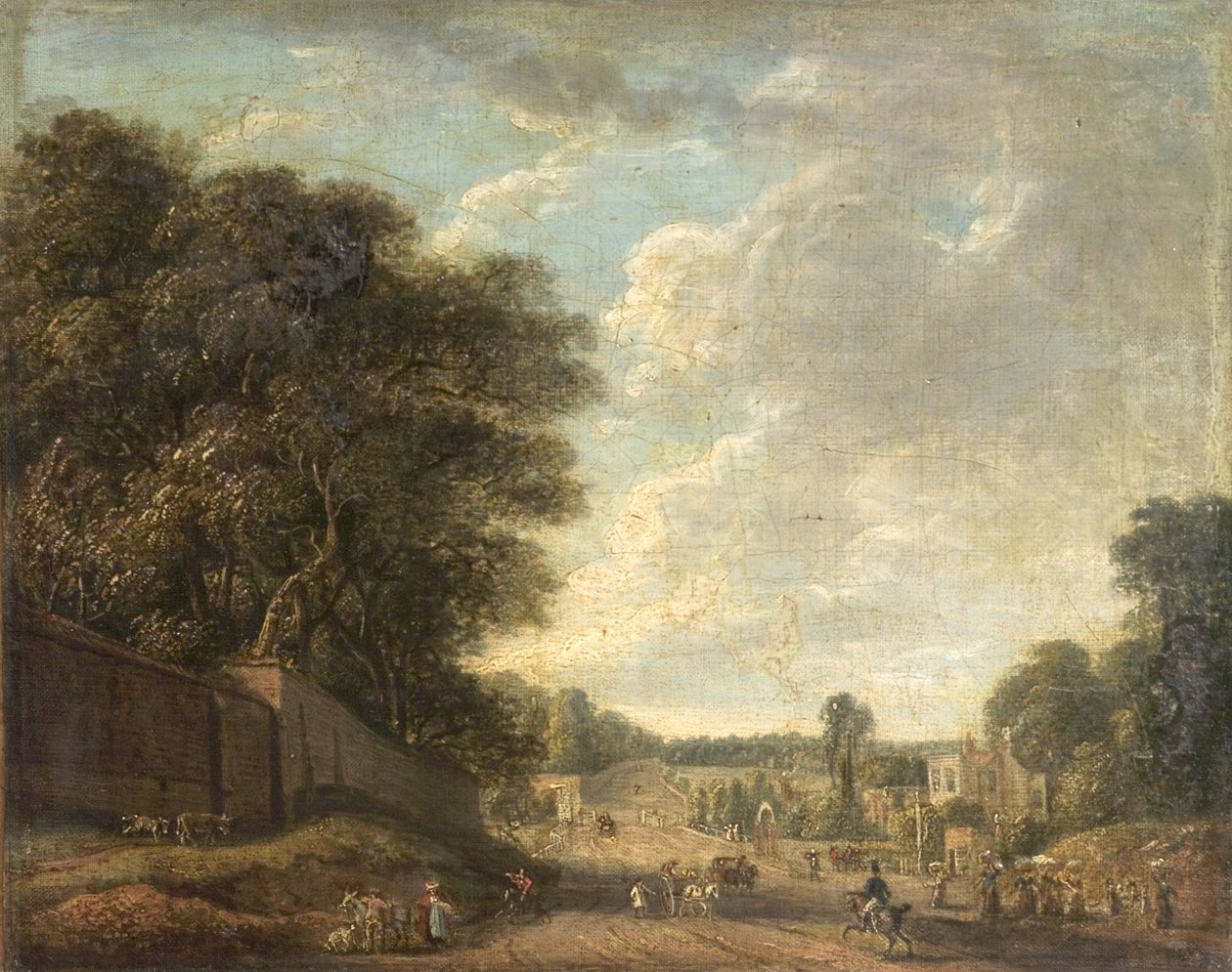 Bayswater Road, London, nær Old Temple Gate av Paul Sandby