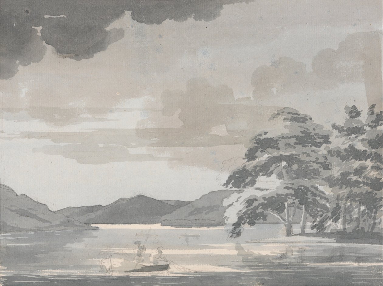 Lake Scene av Paul Sandby