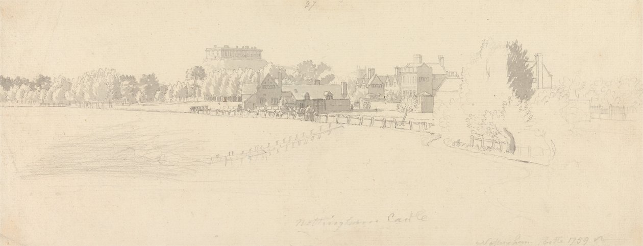 Nottingham Castle av Paul Sandby