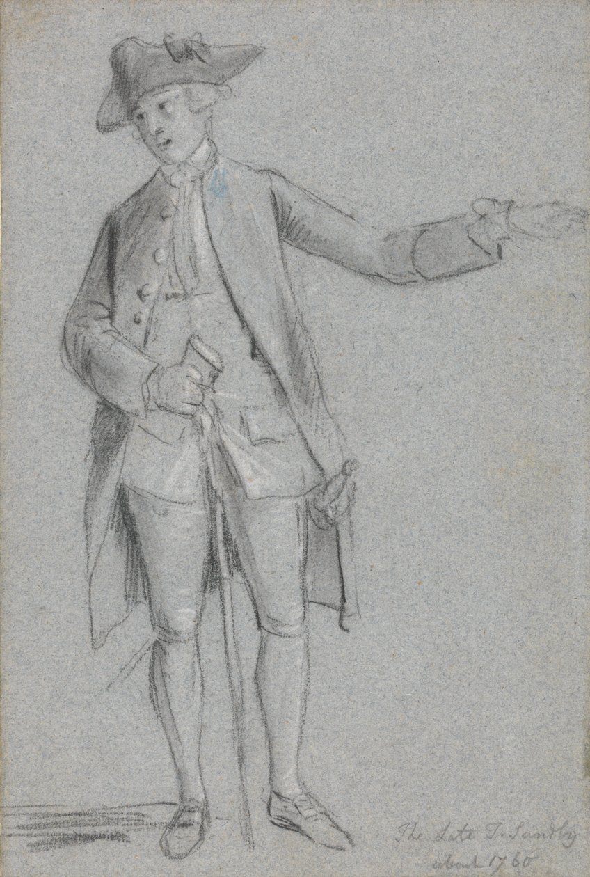 Portrett av Thomas Sandby, R.A., The Artists Brother av Paul Sandby