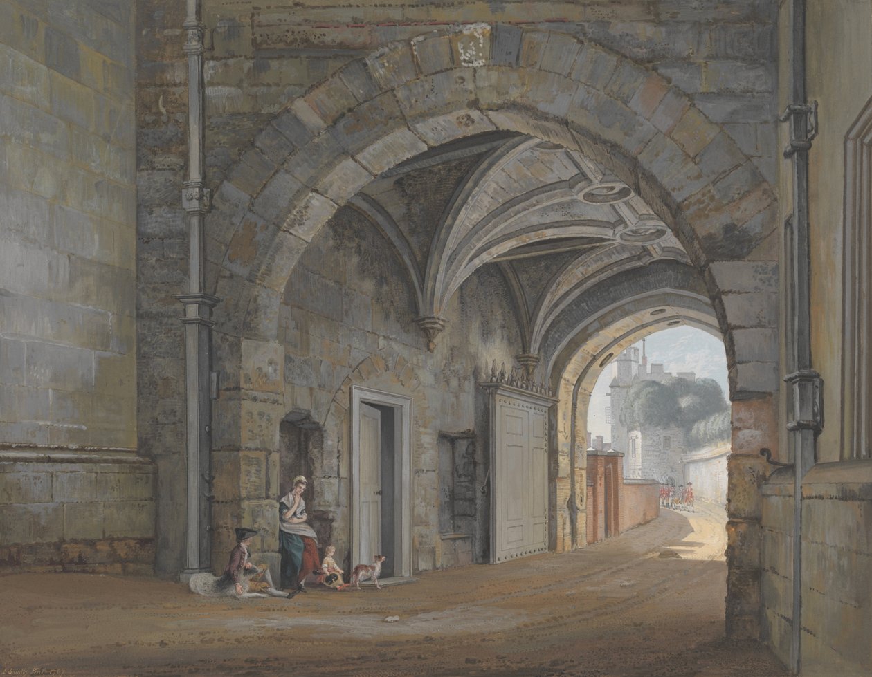 Dronning Elizabeth Gate av Paul Sandby