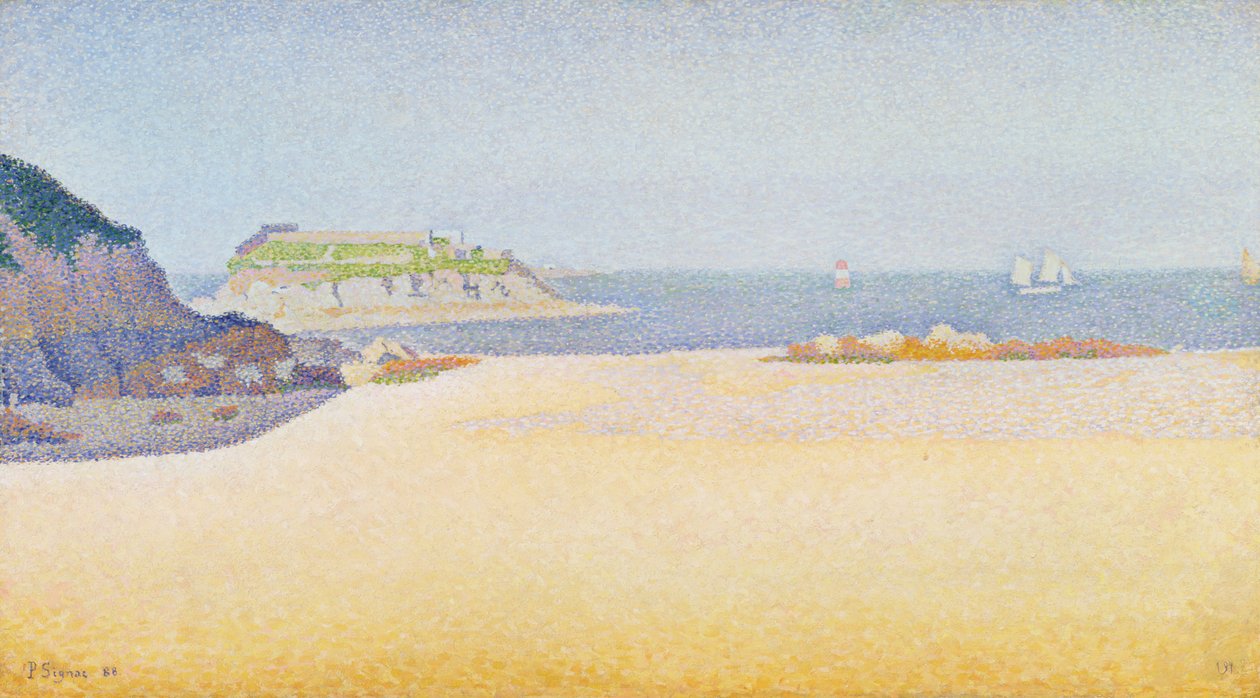 Ile la Comtesse, Pontrieux, 1888 av Paul Signac