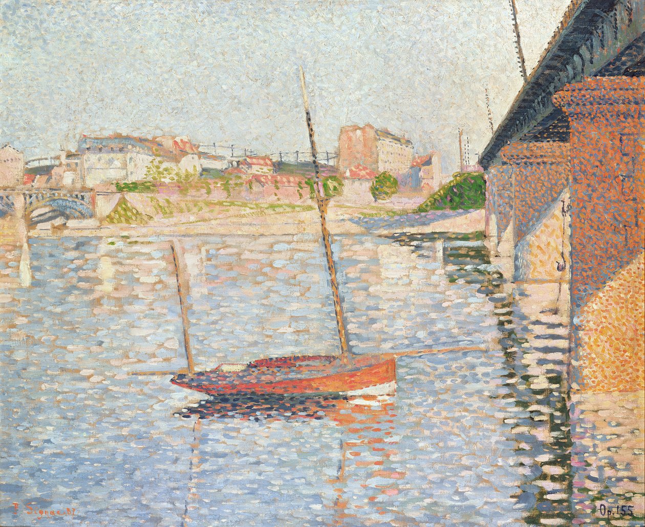 The Clipper, Asnières, 1887 av Paul Signac