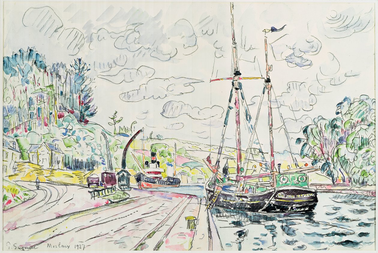 Morlaix, 1927 av Paul Signac