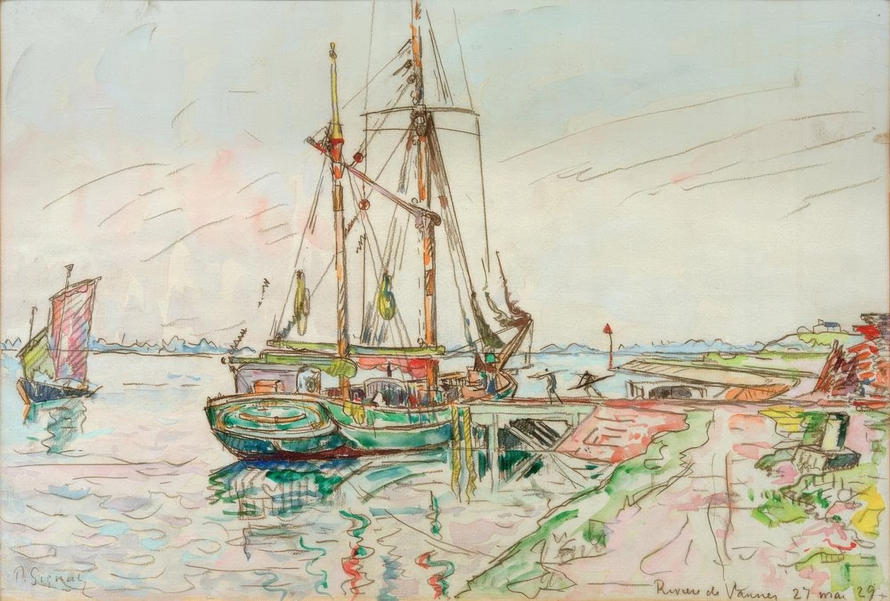 Elva ved Vannes av Paul Signac