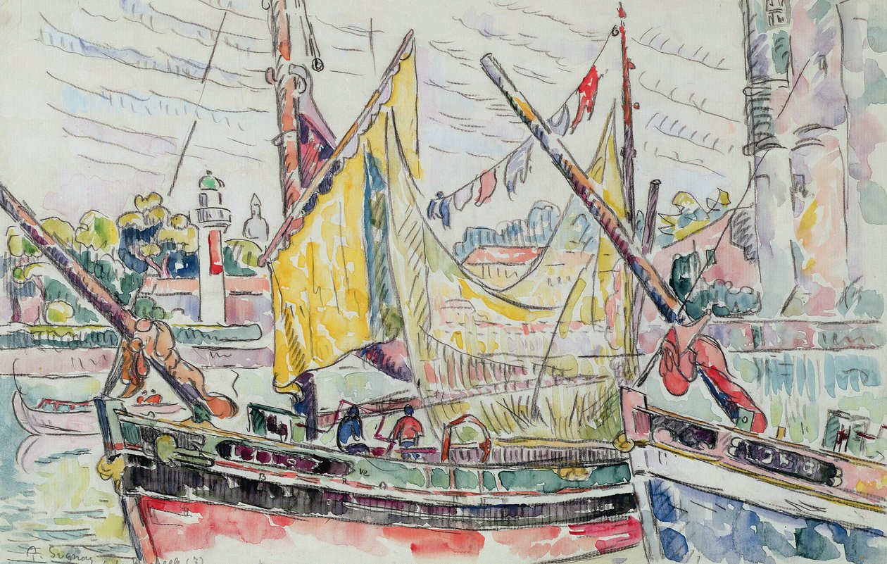 Havnen i La Rochelle av Paul Signac