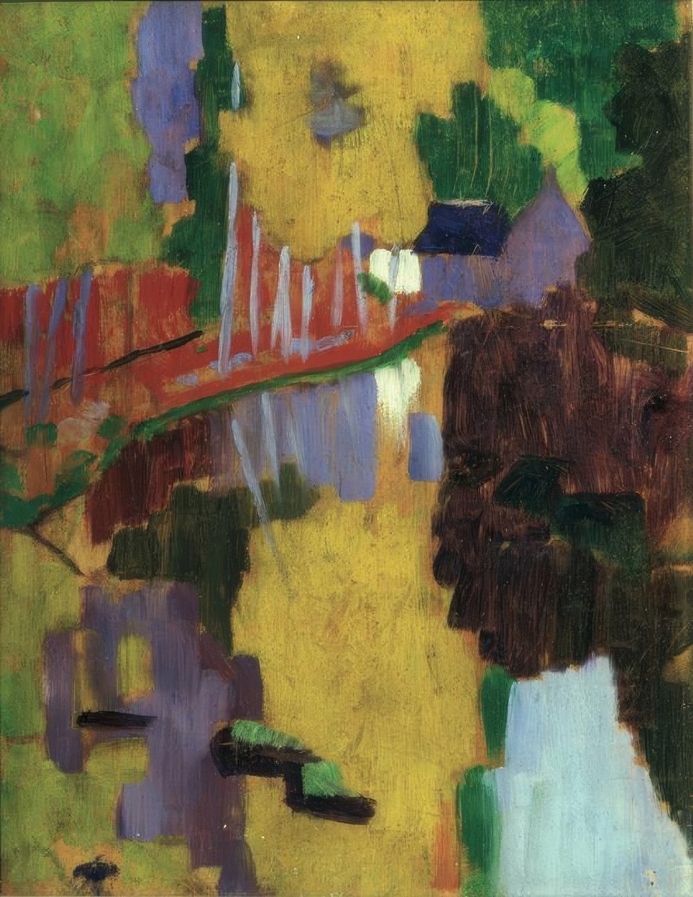 Talismanen / 1888. Künstler: PAUL SERUSIER. Museum: BESTEMT SAMLING PARIS FRANKRIKE av Paul Sérusier