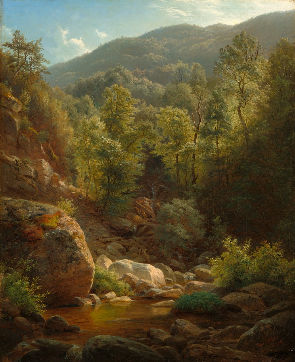 Scene i Catskills, 1858 av Paul Weber