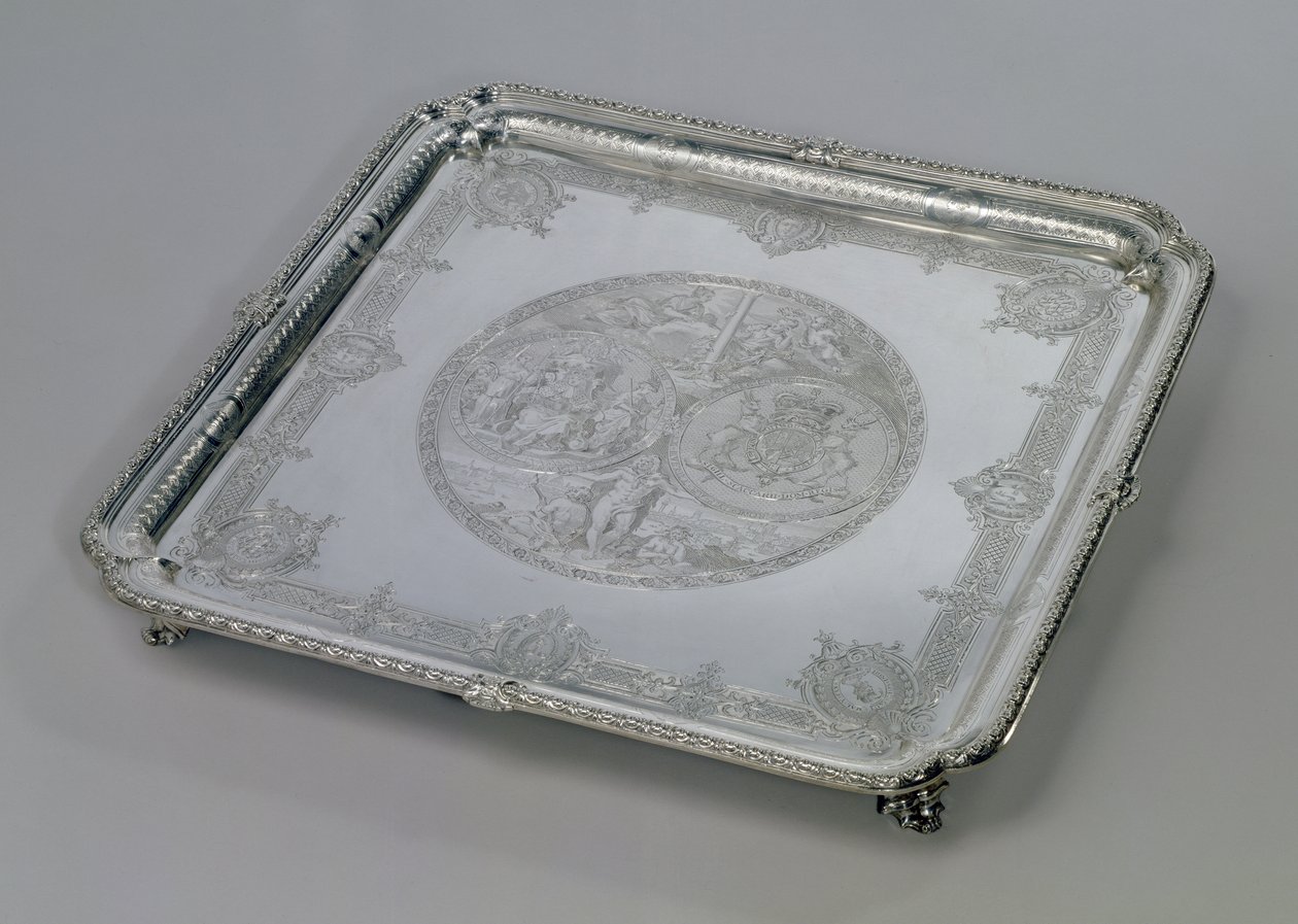 The Walpole Salver, 1728 (sølv) av Paul de Lamerie