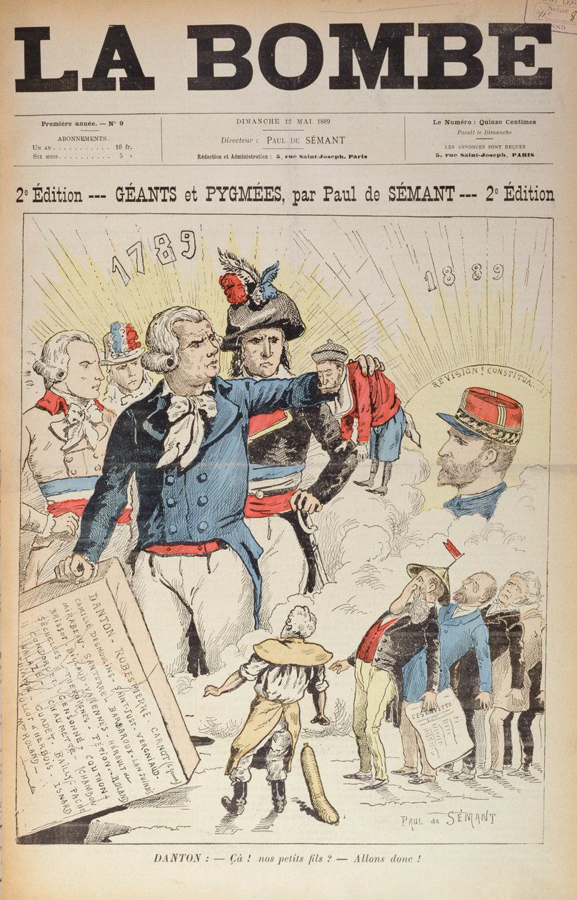 The Giants of the 1789 Revolution before the Pygmees of the 1889 Republic, forside av magasinet 