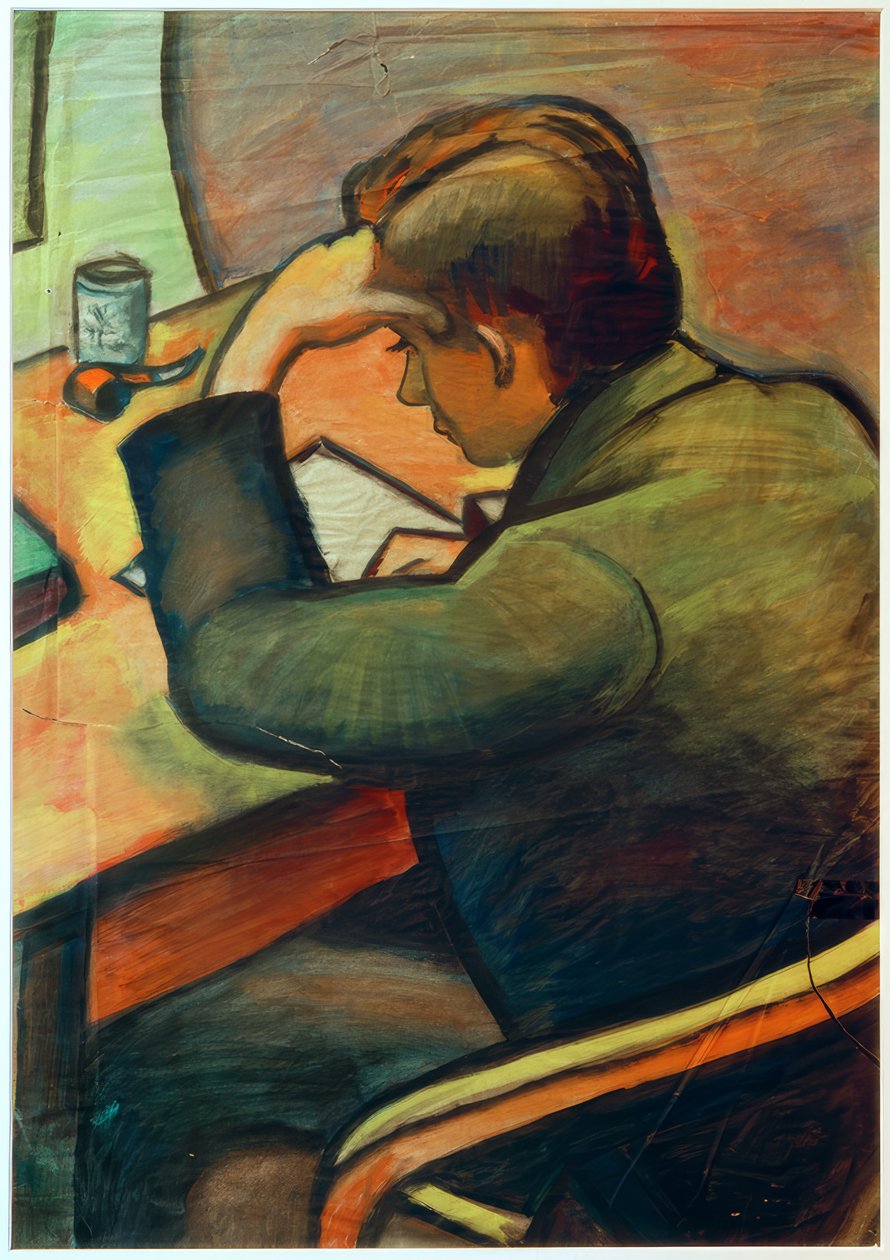 Portrett (Hans Simsa) av Paul Adolf Seehaus