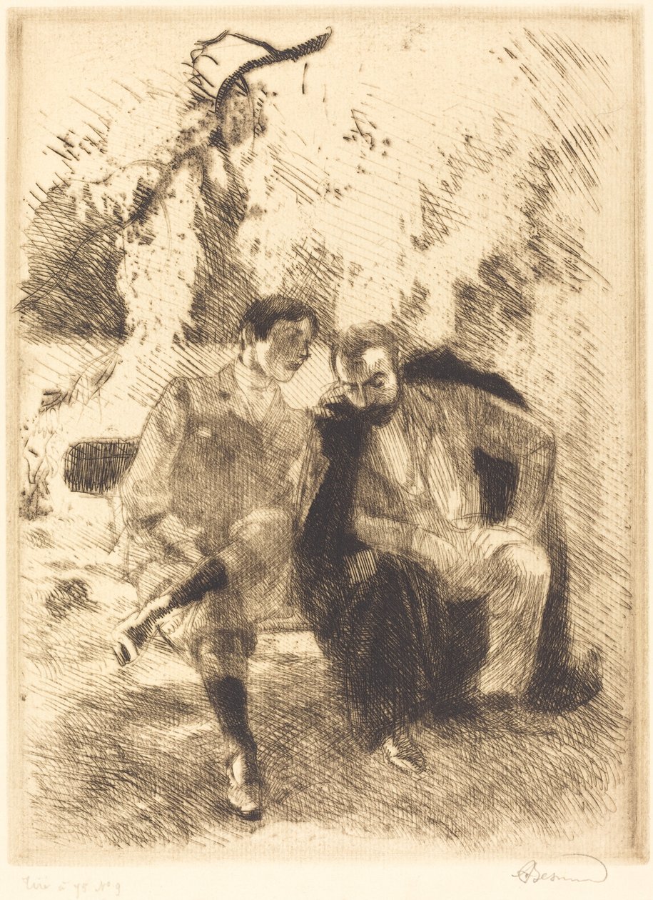 Confidences, 1900. av Paul Albert Besnard