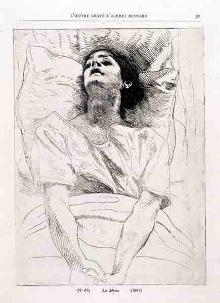 Død av Paul Albert Besnard