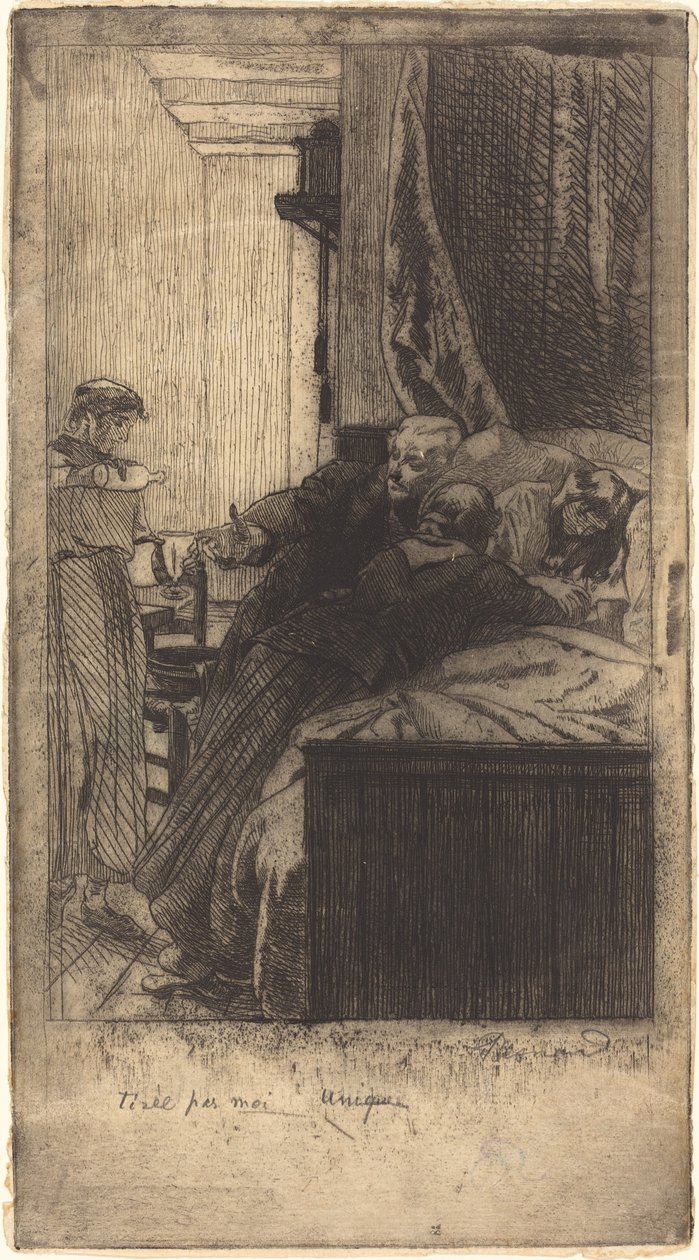 La Maladie sykdom, 1884. av Paul Albert Besnard