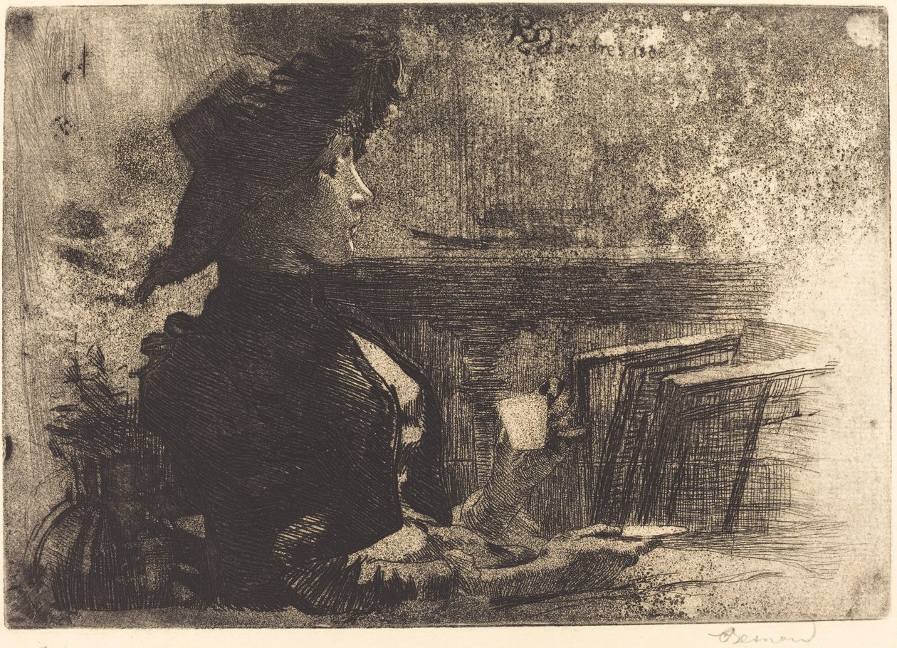 The Cup of Tea, 1883. av Paul Albert Besnard