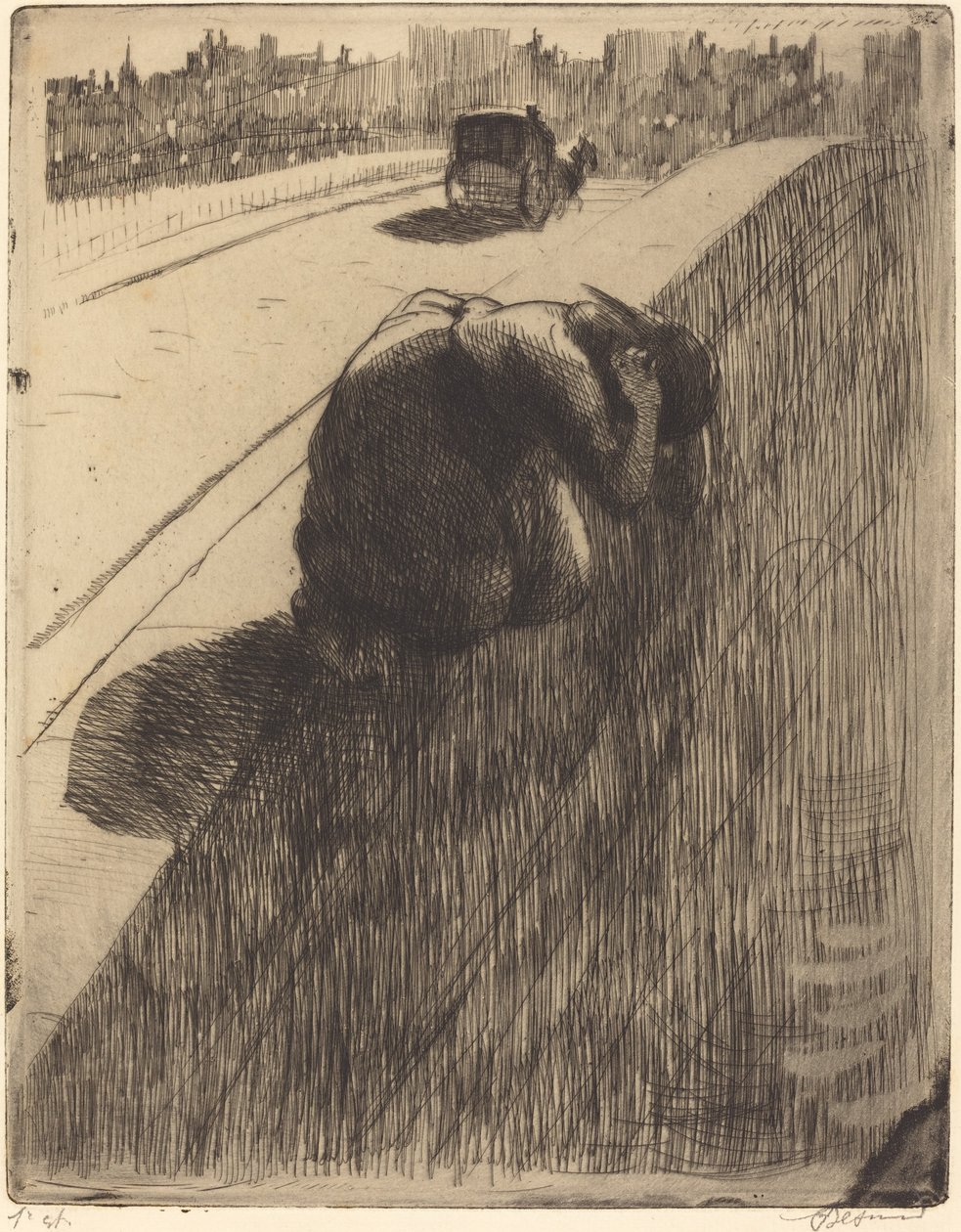 Selvmordet Le Suicide, ca. 1886. av Paul Albert Besnard