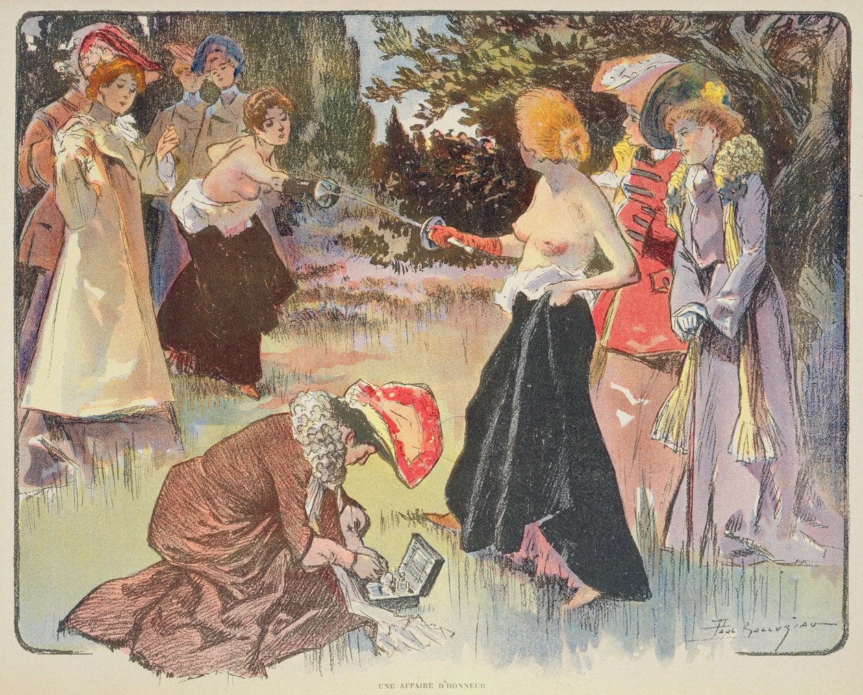 An Affair of Honour, 1900 av Paul Balluriau