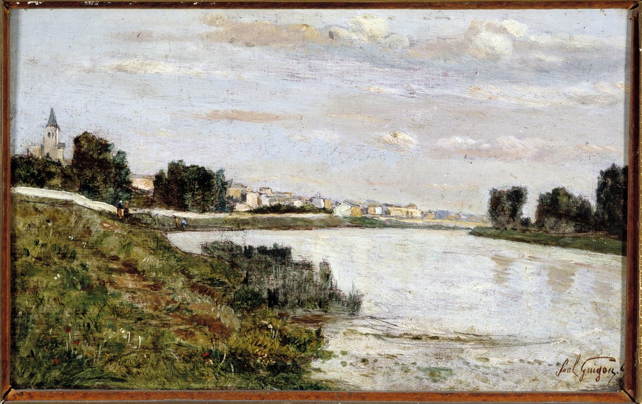 Utsikt over Triel (Triel sur Seine) av Paul Camille Guigou