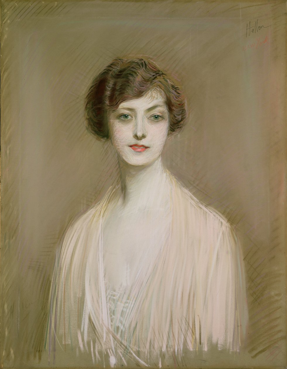 En amerikaner (pastell på lerret) av Paul Cesar Helleu